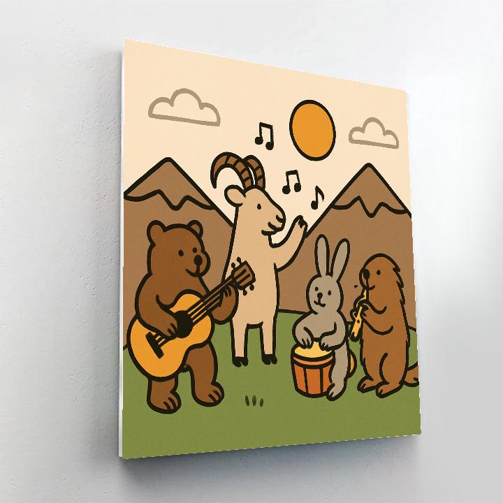 Mossy Mountain Music Paint by numbers kits