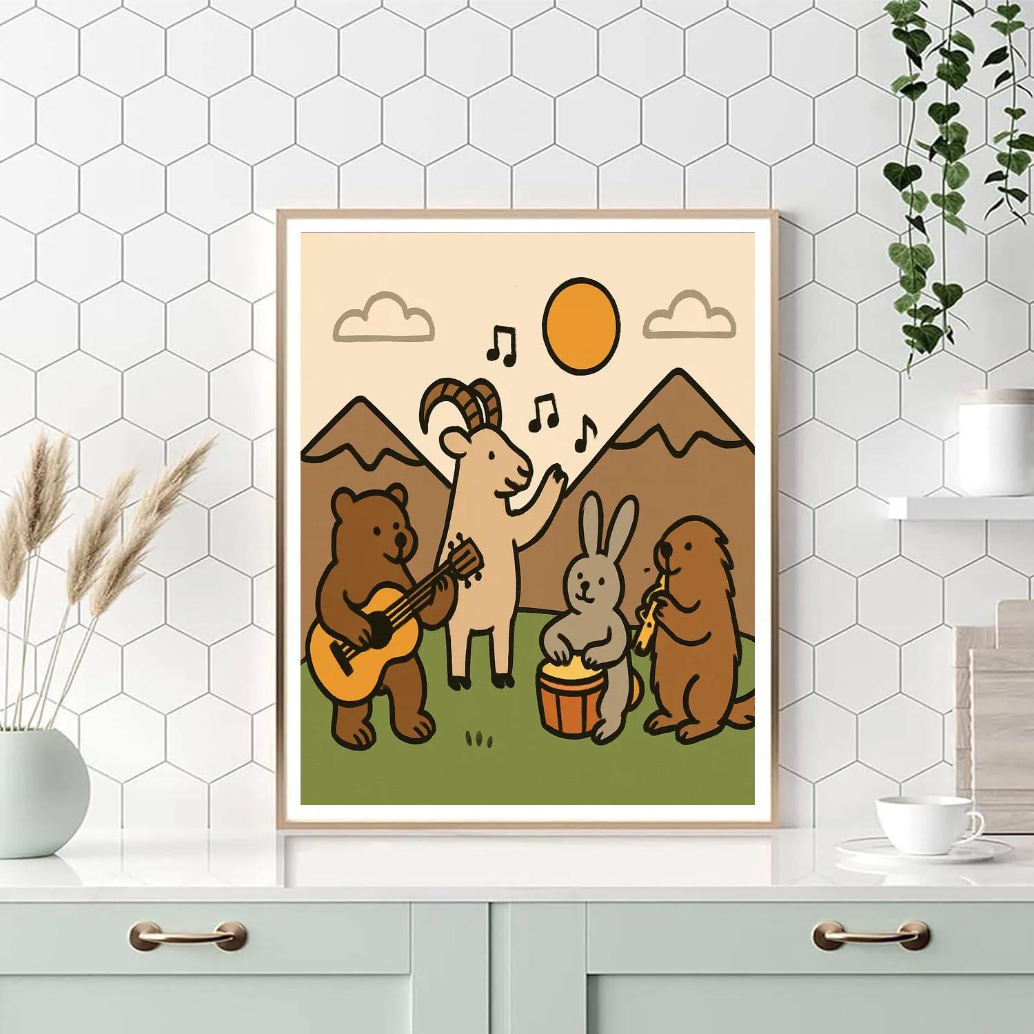 Mossy Mountain Music Paint by numbers kits