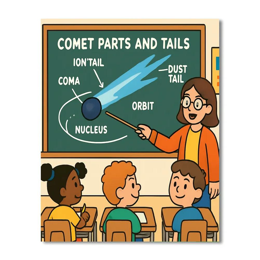 Comet Classroom Charts DIY paint by numbers