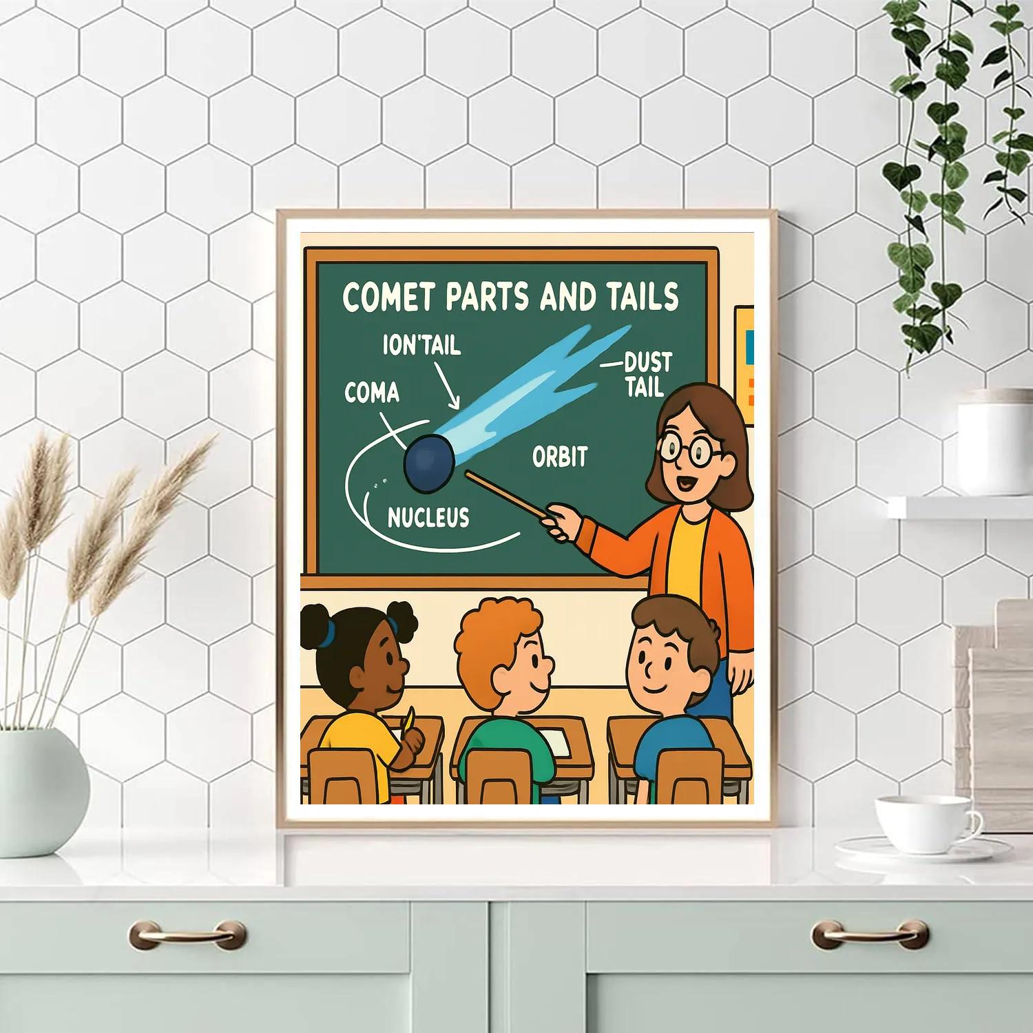Comet Classroom Charts DIY paint by numbers