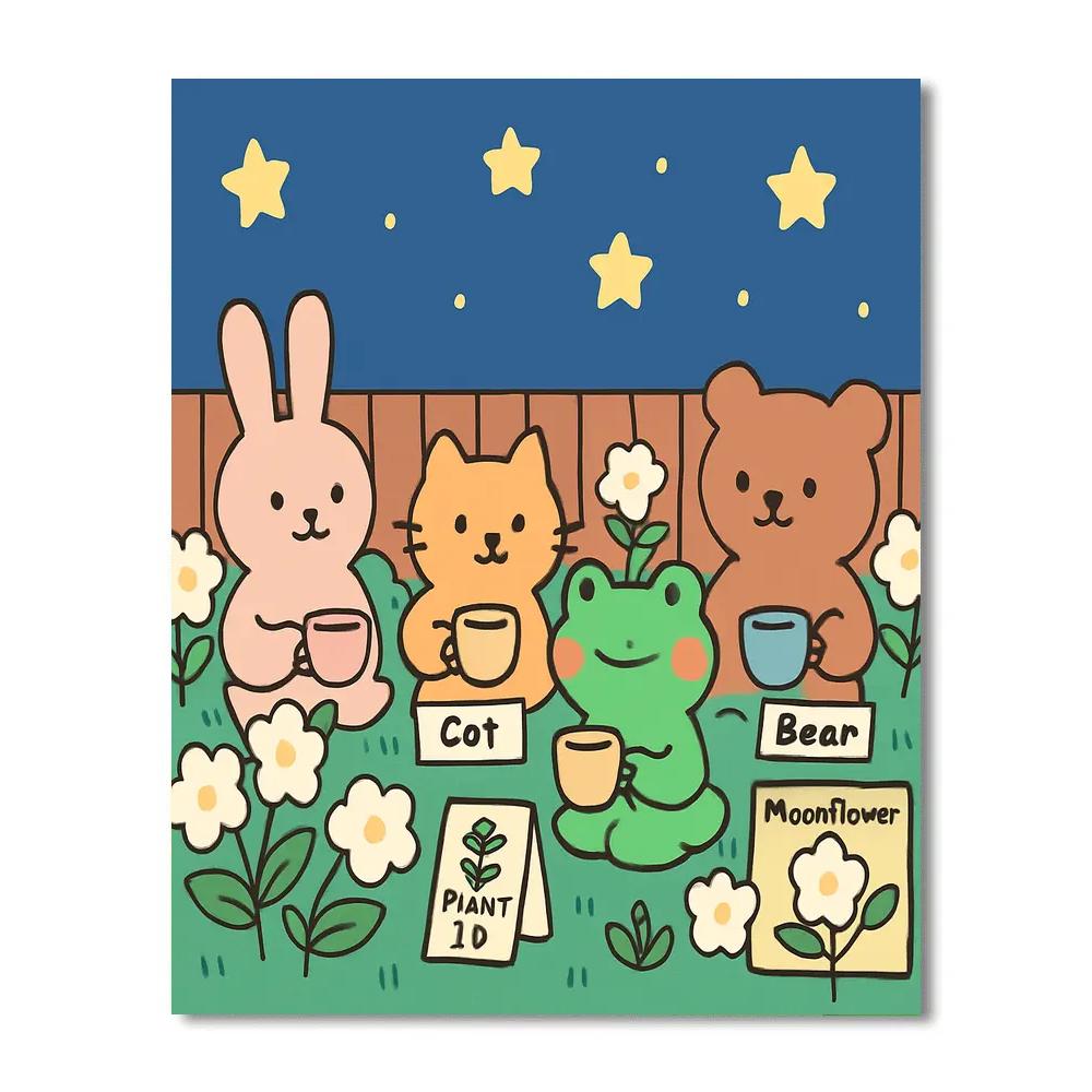 Stargarden Tea Party painting number kit