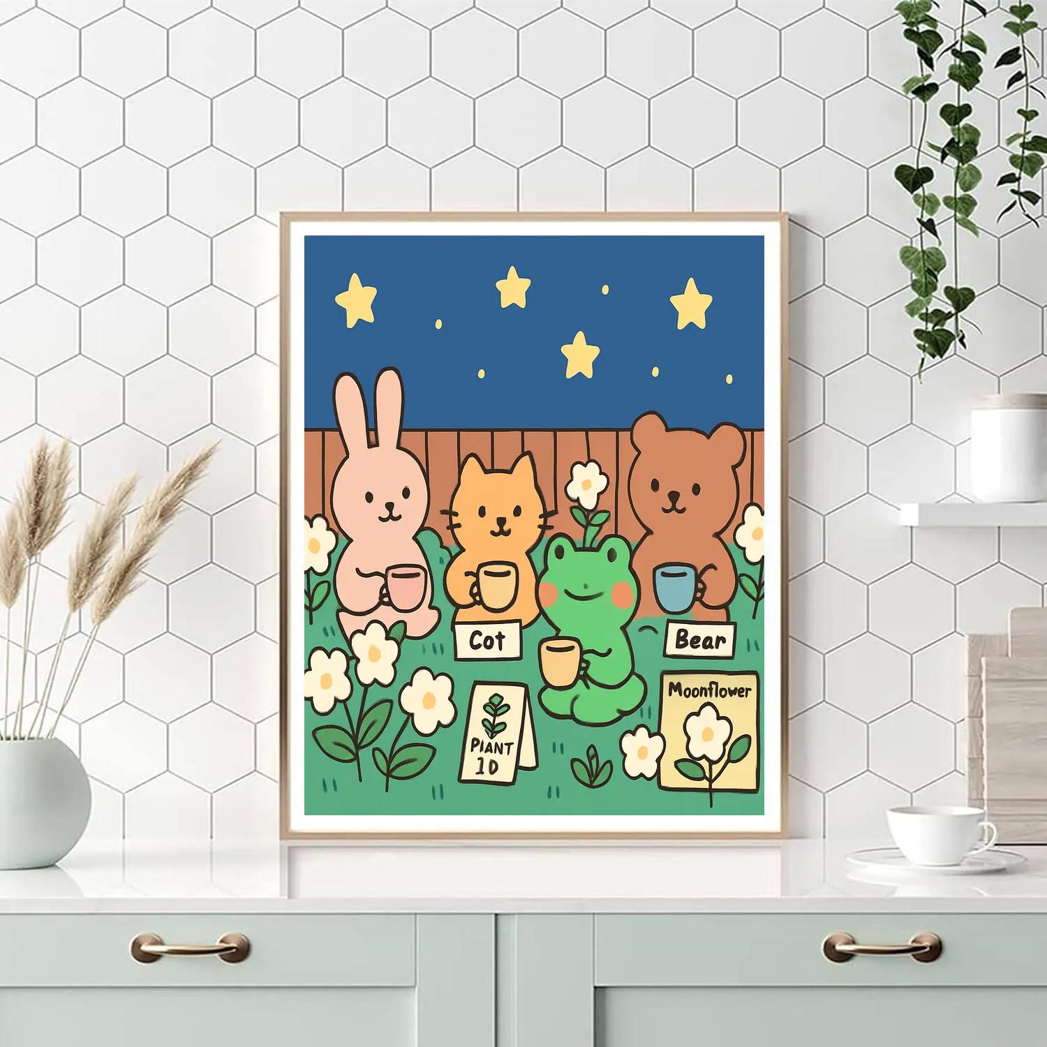 Stargarden Tea Party painting number kit