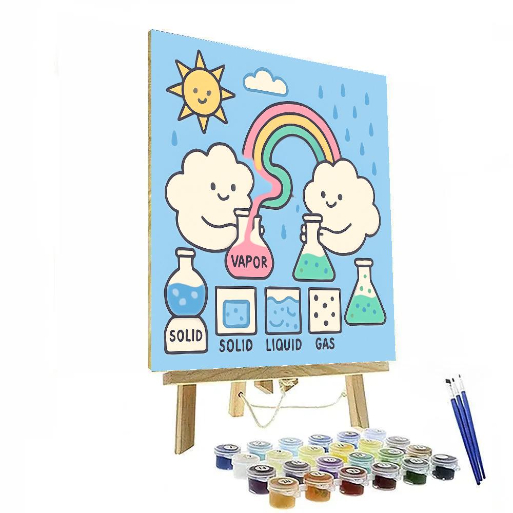 Cloud Chemistry Lab DIY paint by numbers