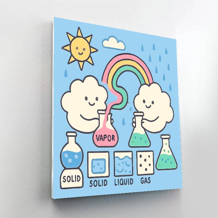 Cloud Chemistry Lab DIY paint by numbers
