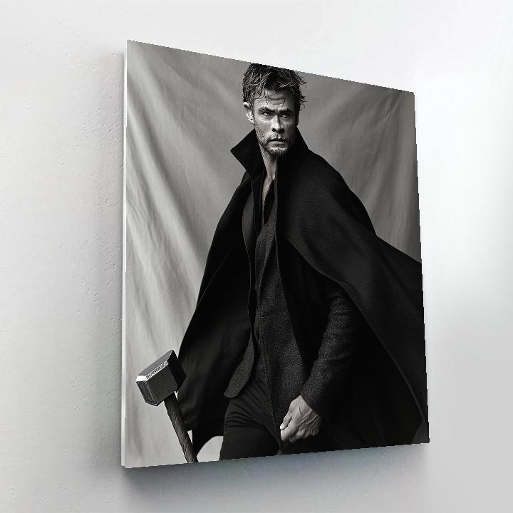 Chris Hemsworth: Hammering The Storm Within paint by color