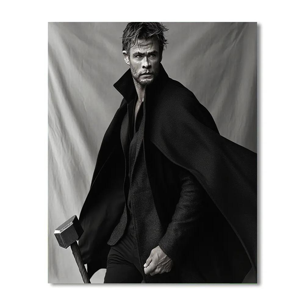 Chris Hemsworth: Hammering The Storm Within paint by color