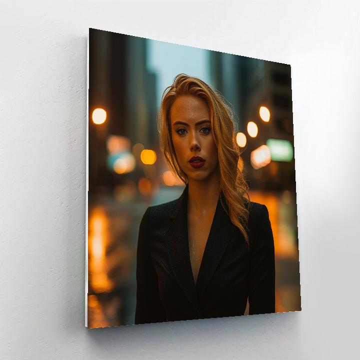 Scarlett Johansson: Quiet Precision Of The Shadow Operative paint by numbers