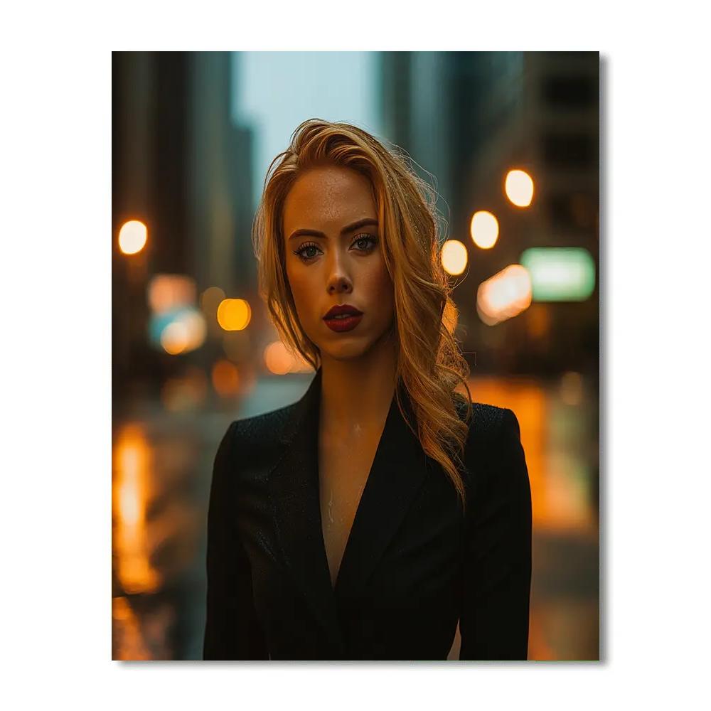 Scarlett Johansson: Quiet Precision Of The Shadow Operative paint by numbers