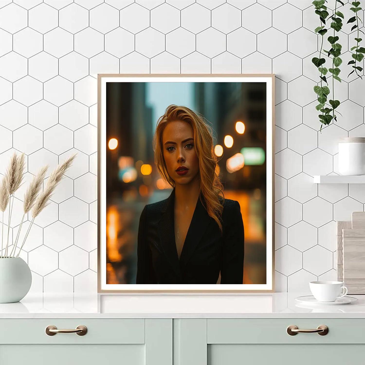 Scarlett Johansson: Quiet Precision Of The Shadow Operative paint by numbers