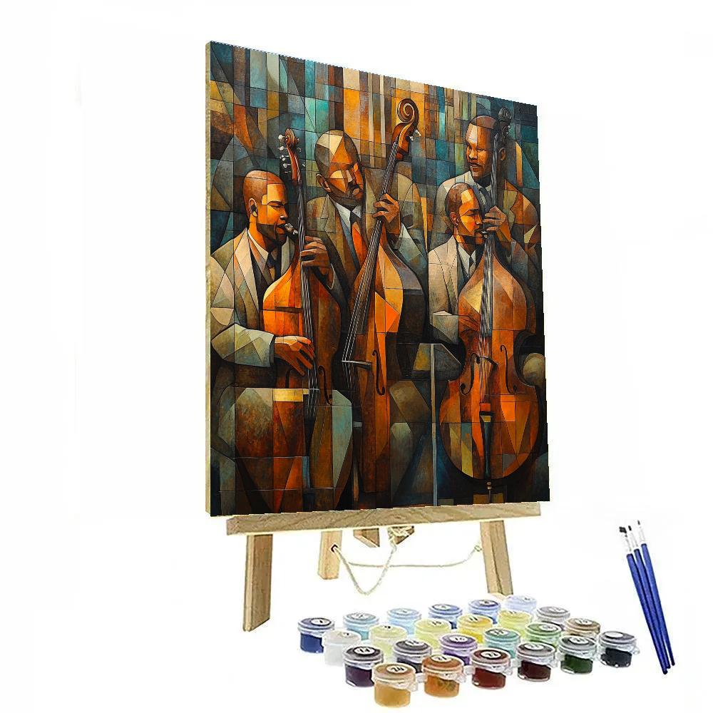 Picasso Inspired Jazz Musicians paint by color