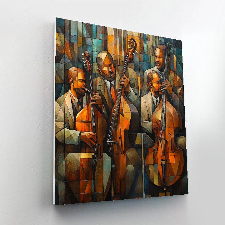 Picasso Inspired Jazz Musicians paint by color