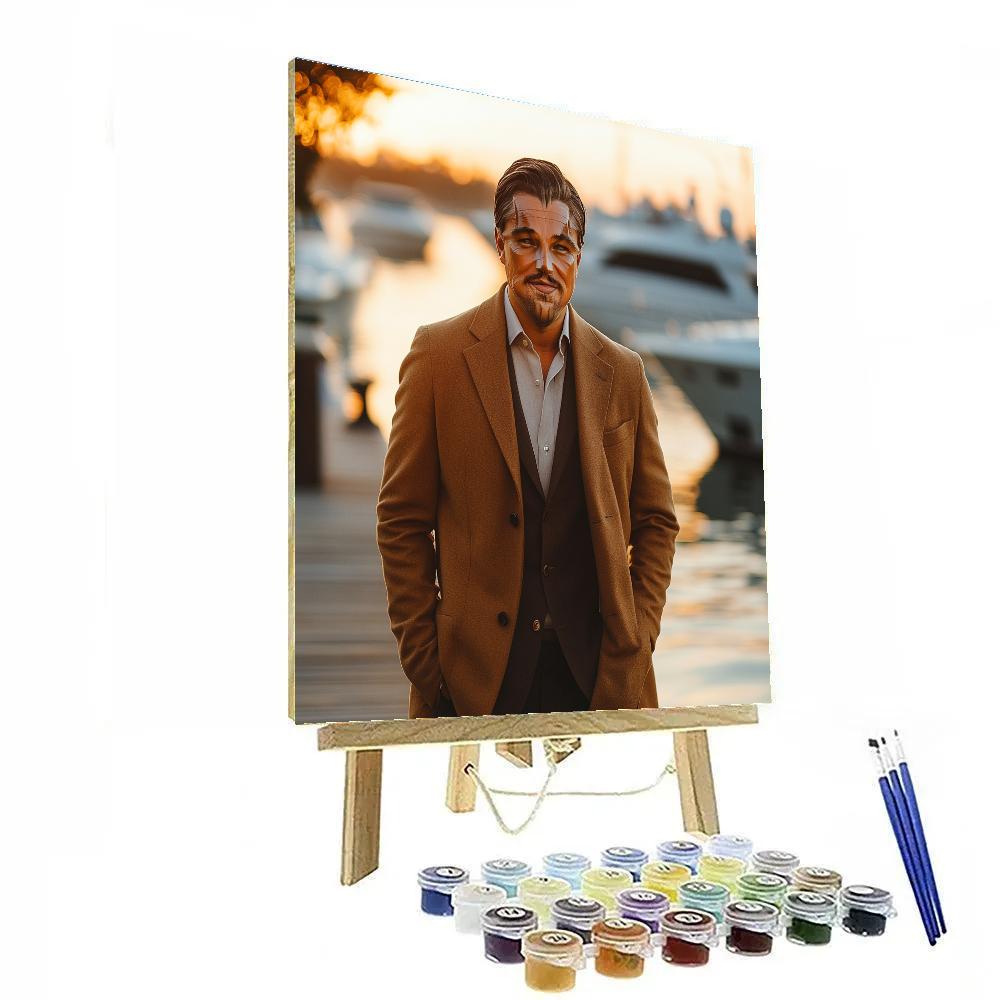 Leonardo DiCaprio: Navigating The Horizon Of Ambition paint by color
