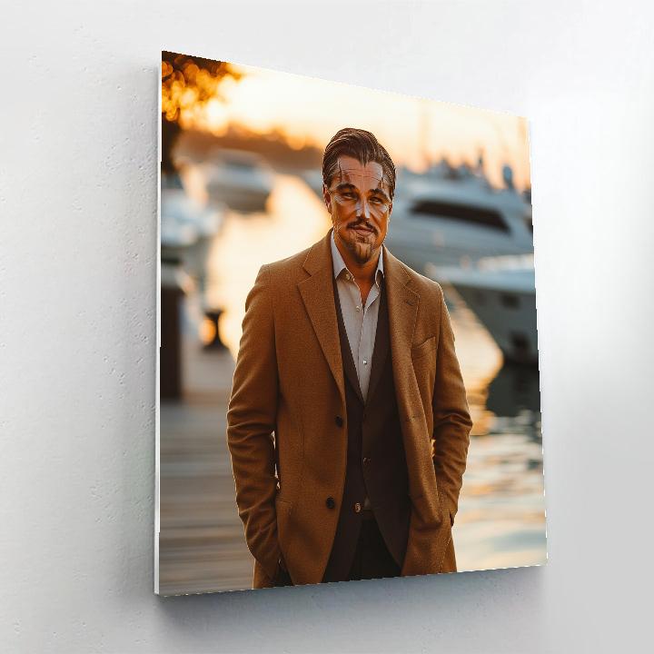 Leonardo DiCaprio: Navigating The Horizon Of Ambition paint by color