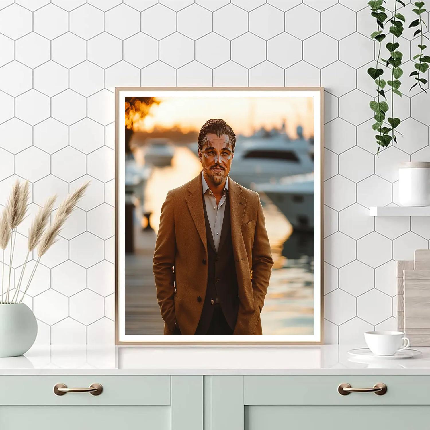 Leonardo DiCaprio: Navigating The Horizon Of Ambition paint by color