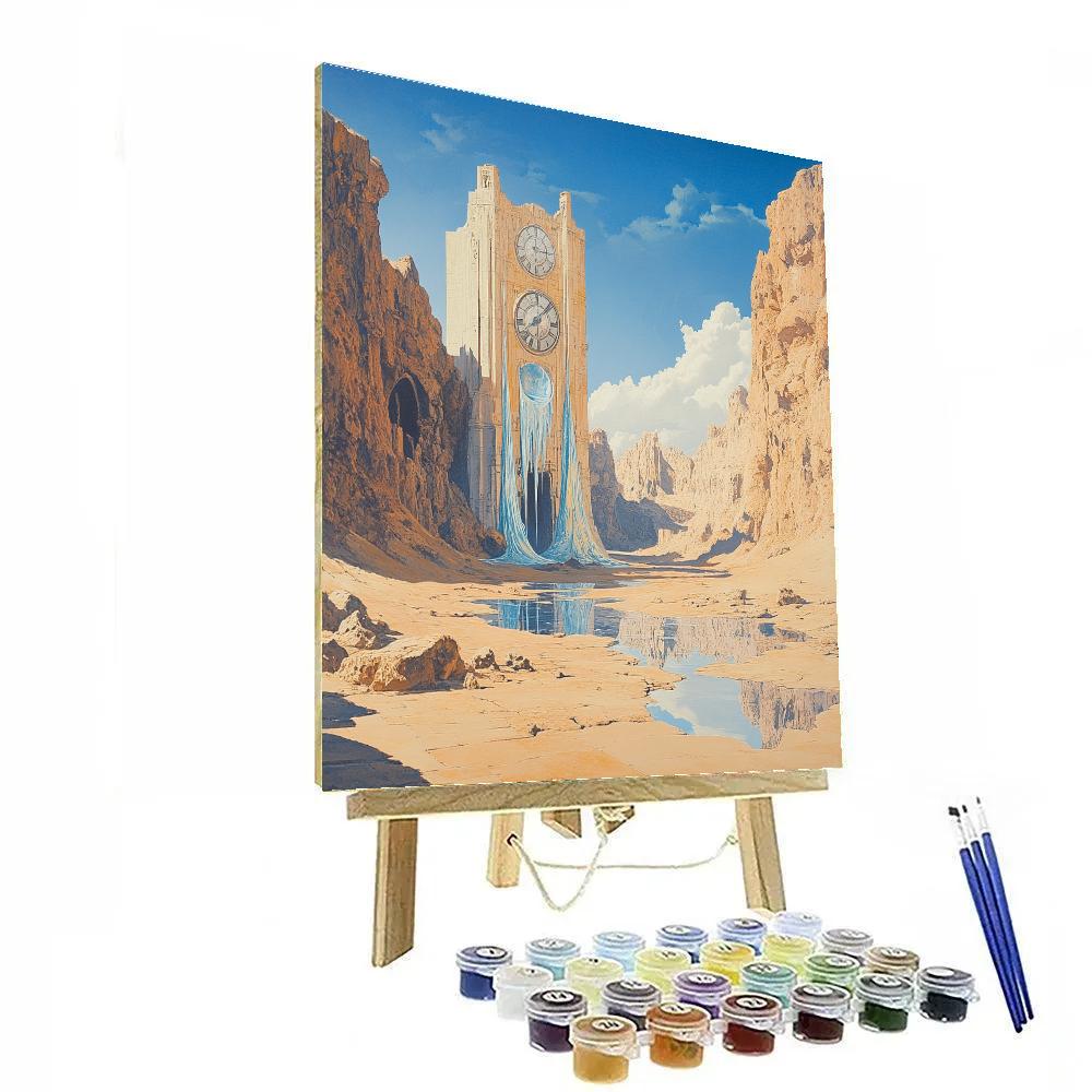 Dali Inspired Desert Clockwork painting number kit