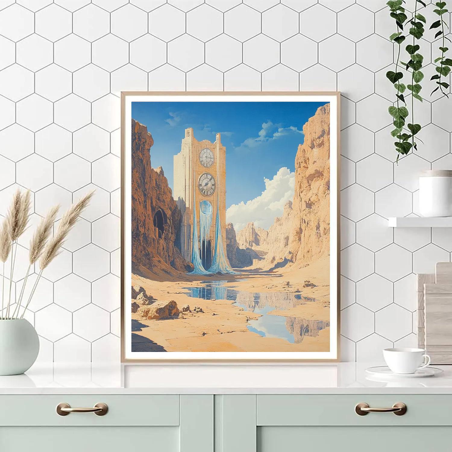 Dali Inspired Desert Clockwork painting number kit