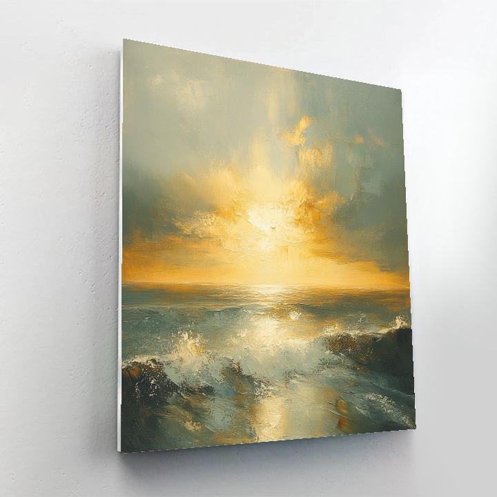 Turner Inspired Stormy Coast Painting by numbers kit