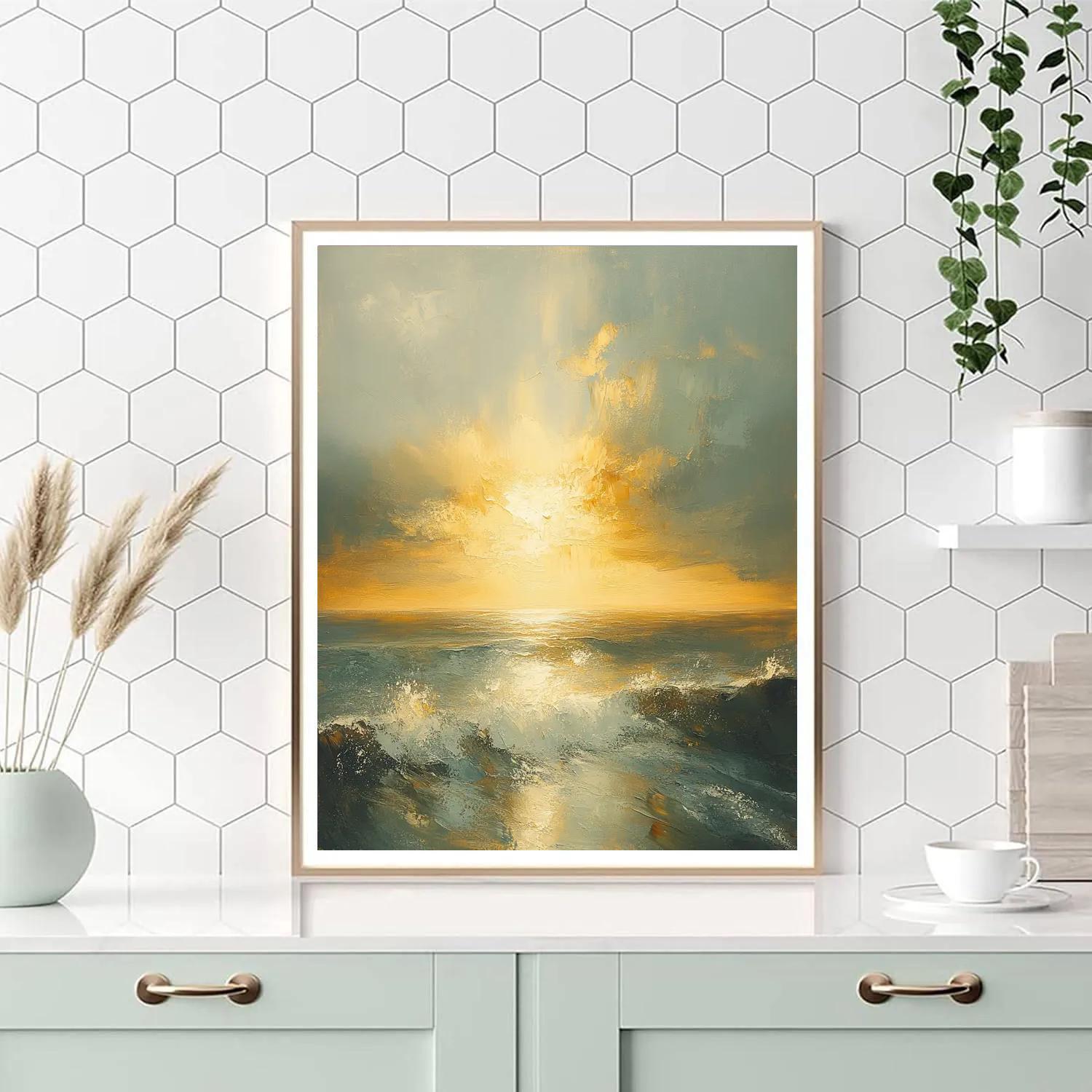 Turner Inspired Stormy Coast Painting by numbers kit