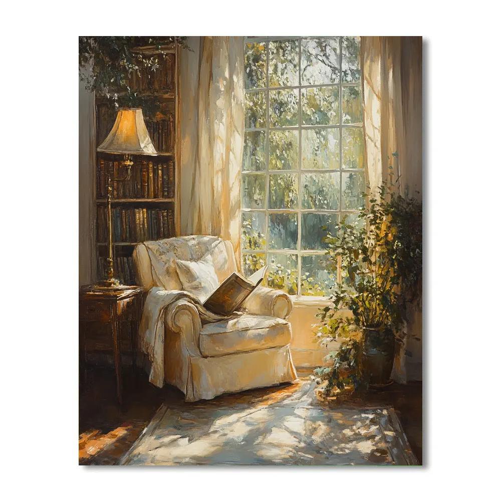 Vermeer Inspired Quiet Library Paint by numbers kits