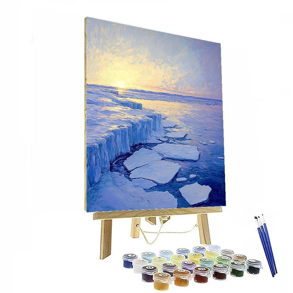 A.Y. Jackson Inspired Arctic Ice Sculptures Paint by numbers art