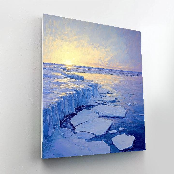 A.Y. Jackson Inspired Arctic Ice Sculptures Paint by numbers art