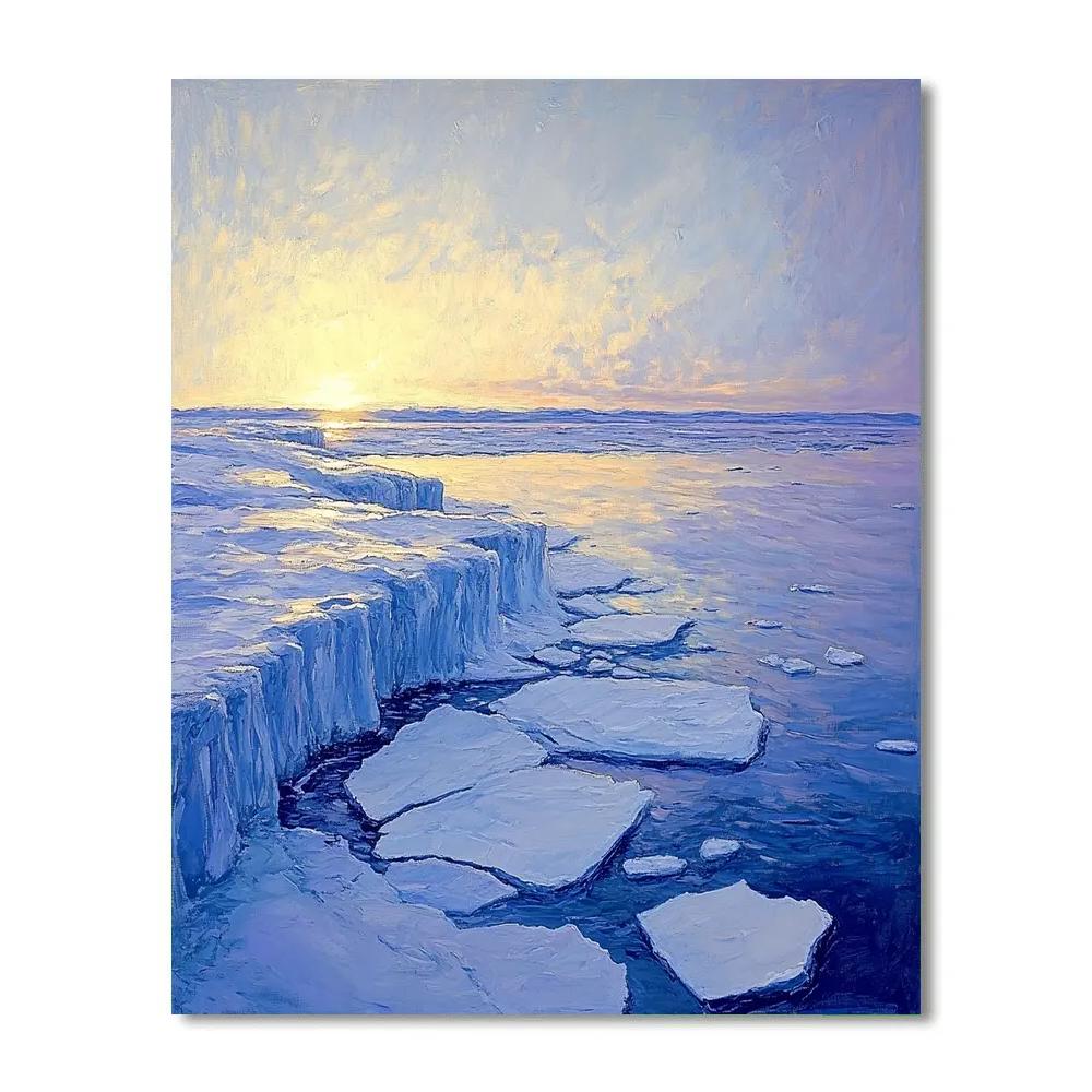 A.Y. Jackson Inspired Arctic Ice Sculptures Paint by numbers art