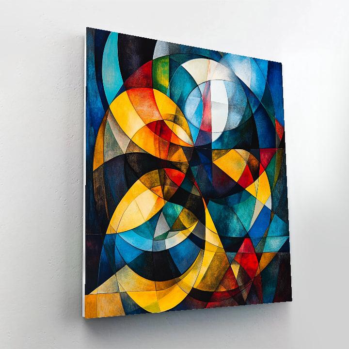 Kandinsky Inspired Cosmic Dance paint by number