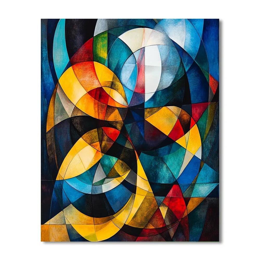 Kandinsky Inspired Cosmic Dance paint by number