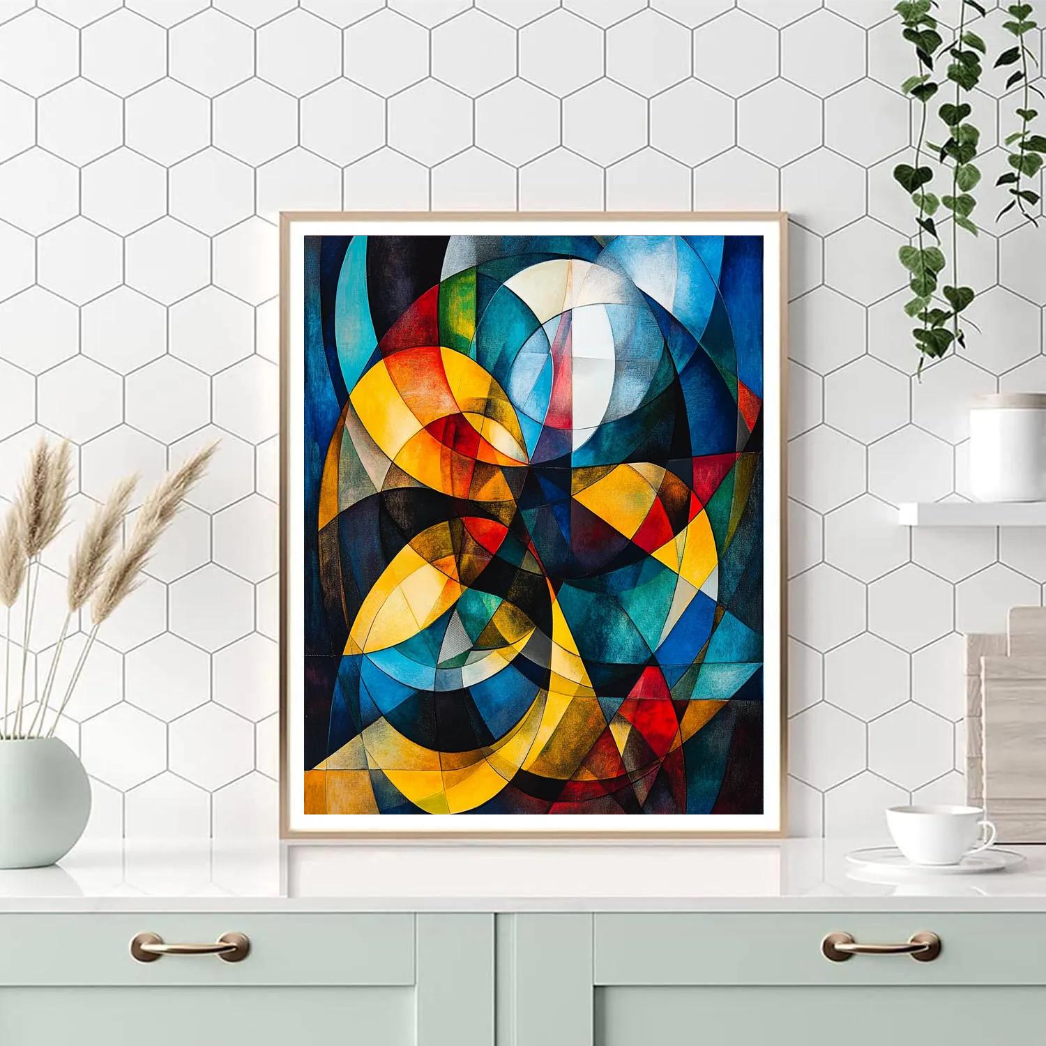 Kandinsky Inspired Cosmic Dance paint by number