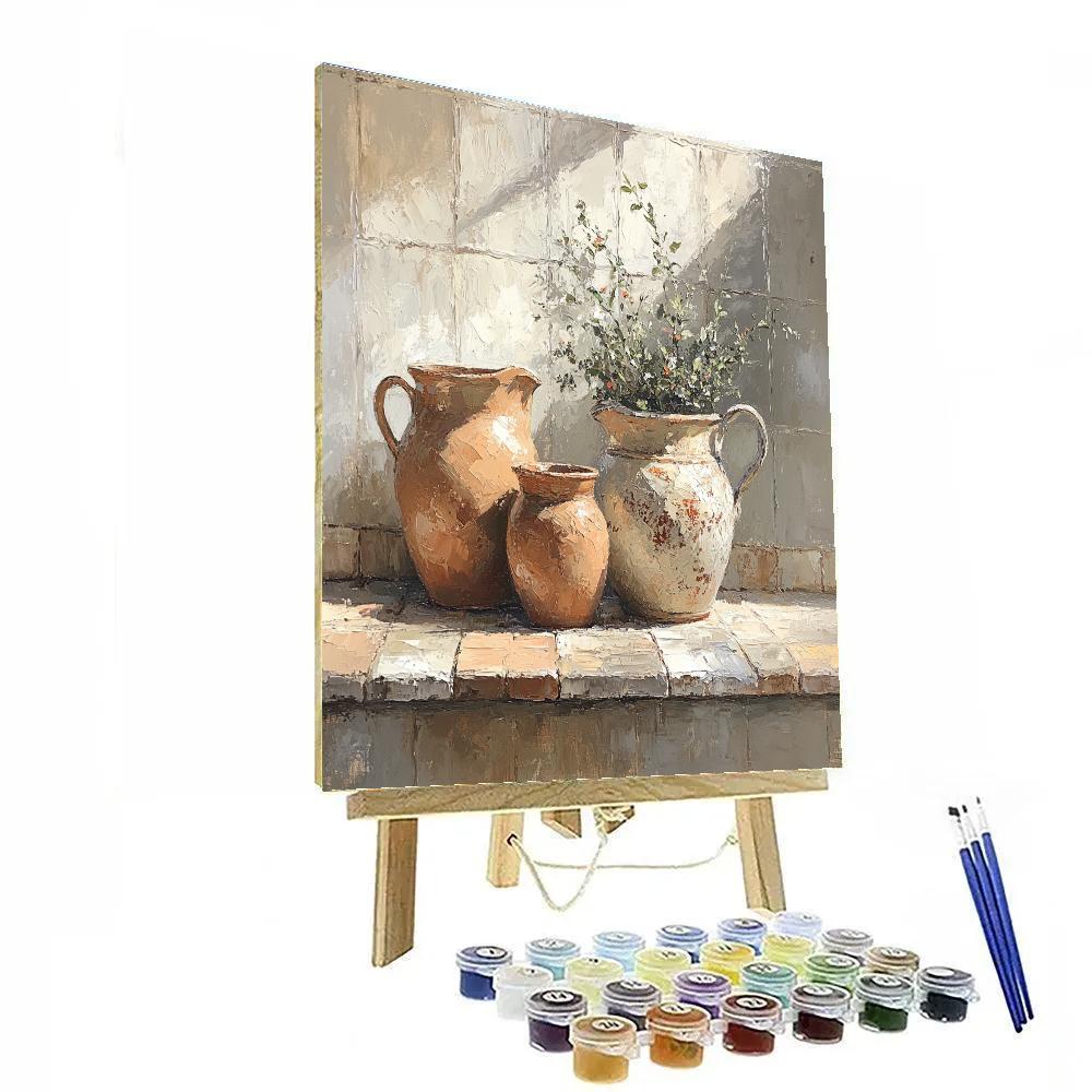 Diego Velázquez Inspired Earthenware Jars Paint by numbers kits