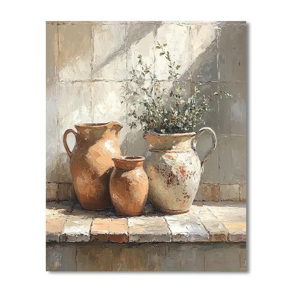 Diego Velázquez Inspired Earthenware Jars Paint by numbers kits