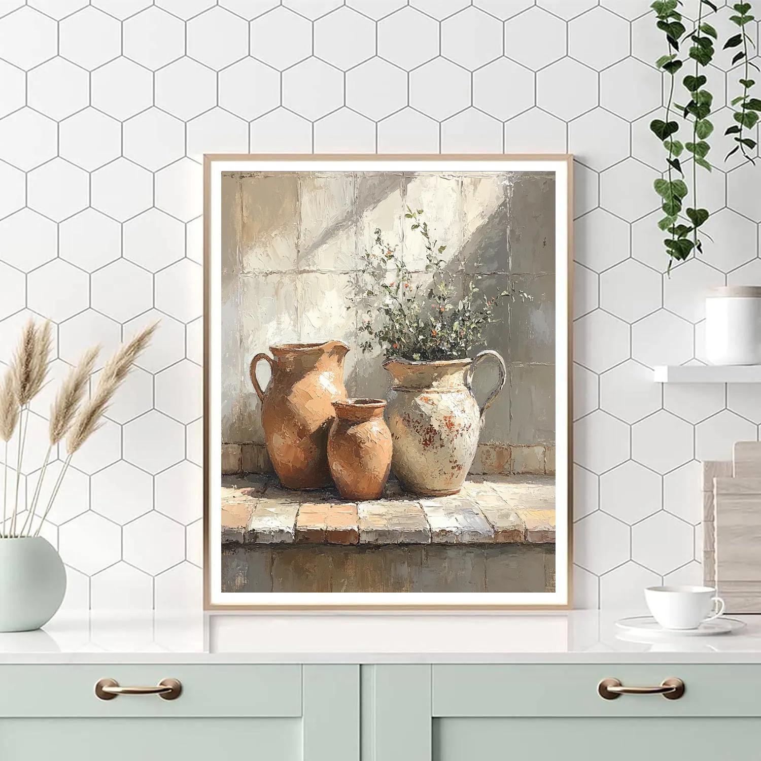 Diego Velázquez Inspired Earthenware Jars Paint by numbers kits