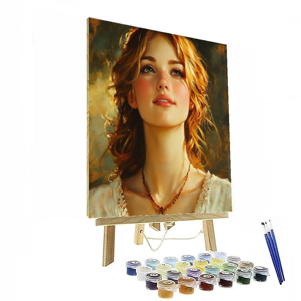 Rembrandt Inspired Portrait Study DIY paint by numbers