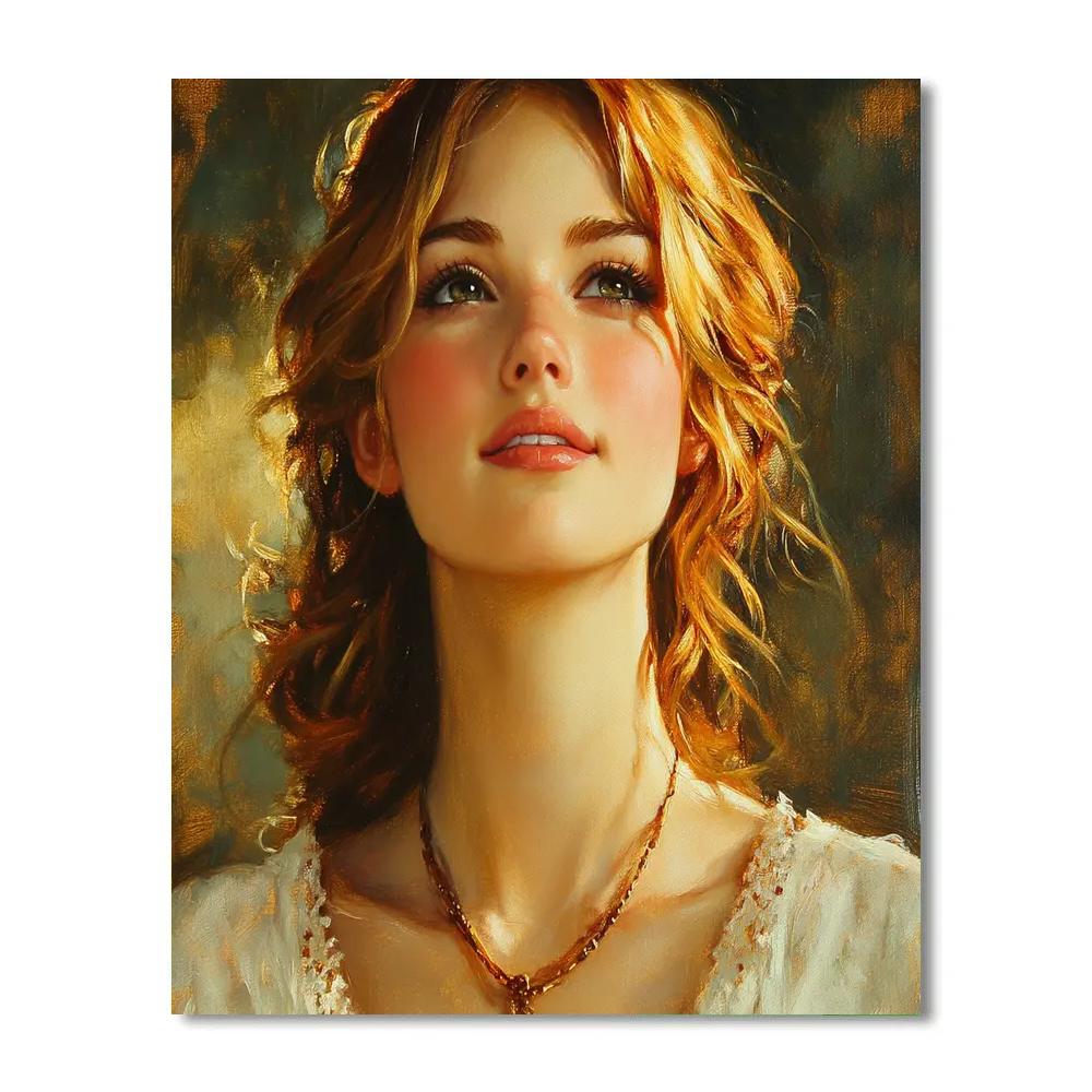 Rembrandt Inspired Portrait Study DIY paint by numbers