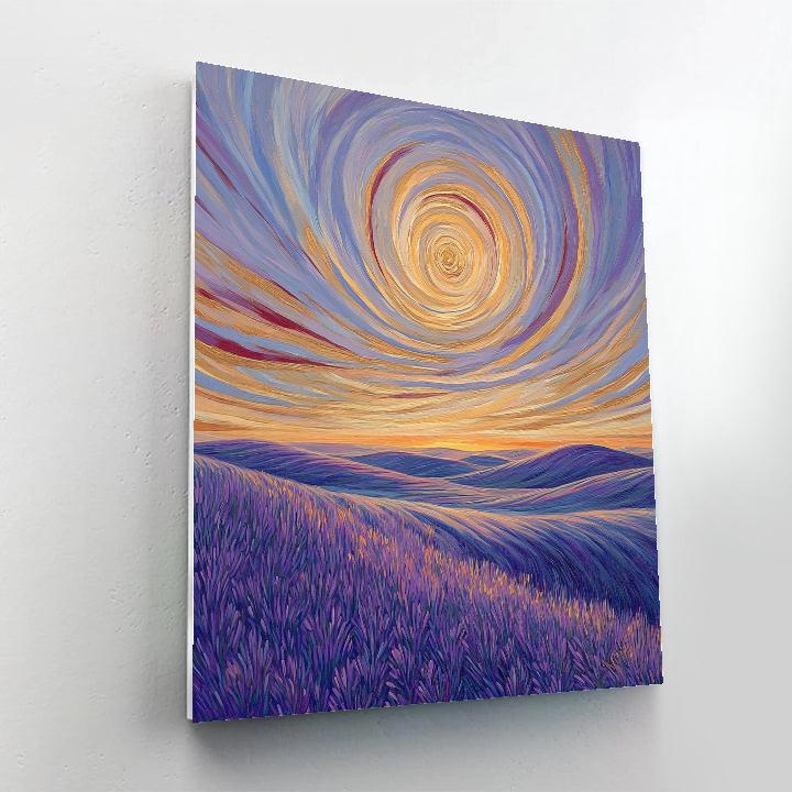 Edvard Munch Inspired Celestial Tide Plains Numbered painting kits