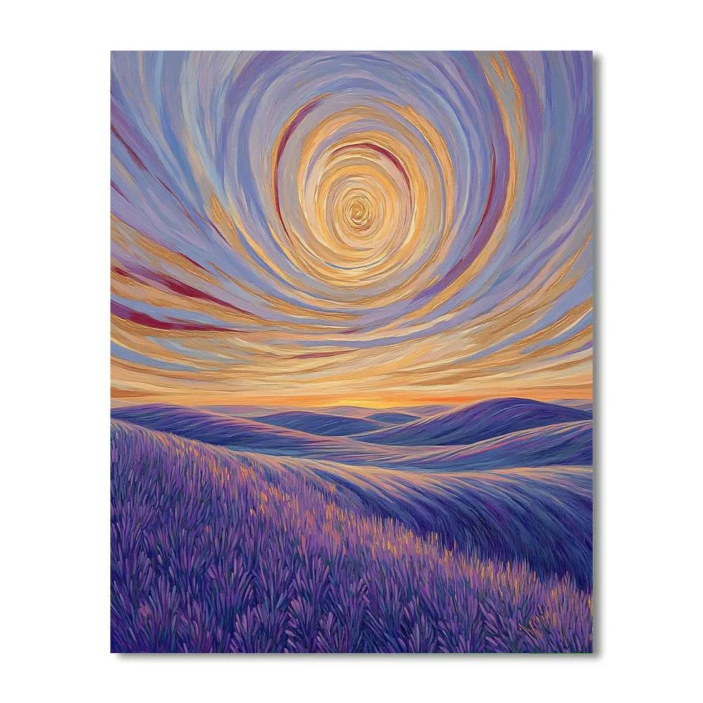 Edvard Munch Inspired Celestial Tide Plains Numbered painting kits