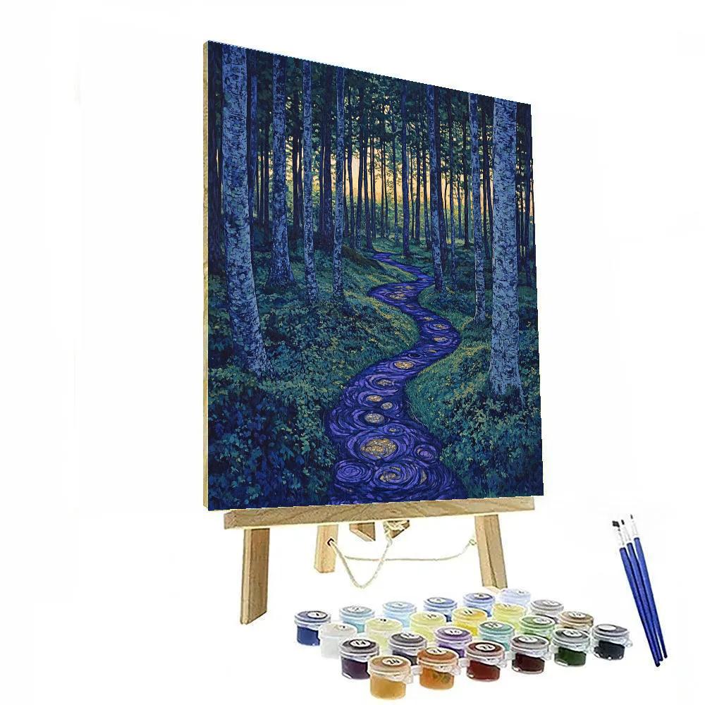 Emily Carr Inspired Twilight Clearing Painting by numbers kit