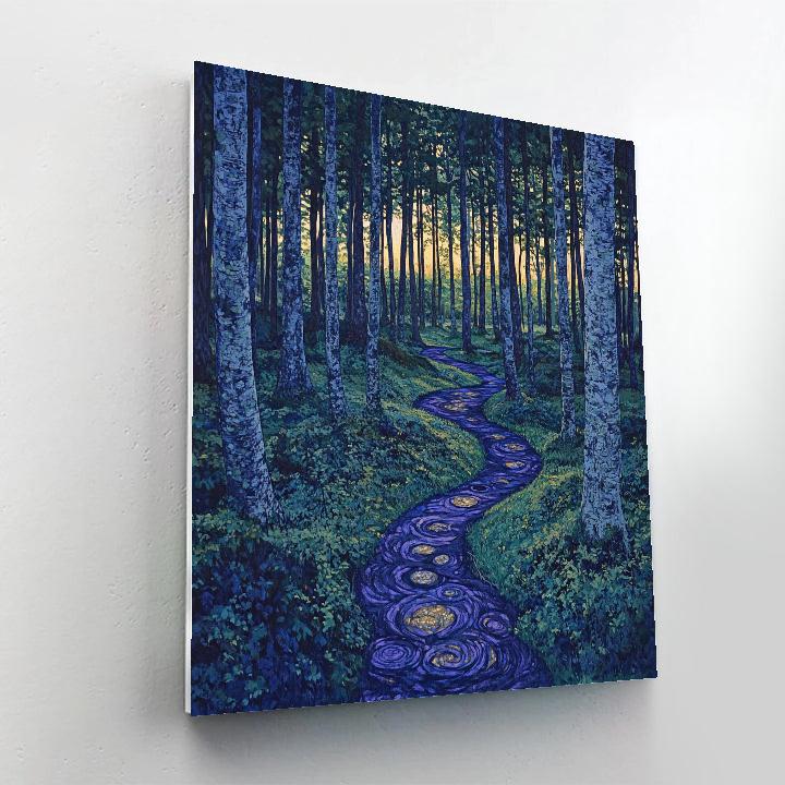 Emily Carr Inspired Twilight Clearing Painting by numbers kit