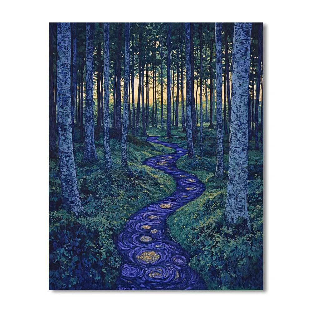 Emily Carr Inspired Twilight Clearing Painting by numbers kit