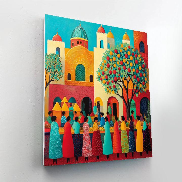 Matisse Inspired Market Day DIY paint by numbers