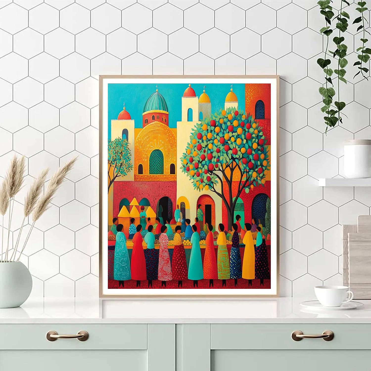 Matisse Inspired Market Day DIY paint by numbers