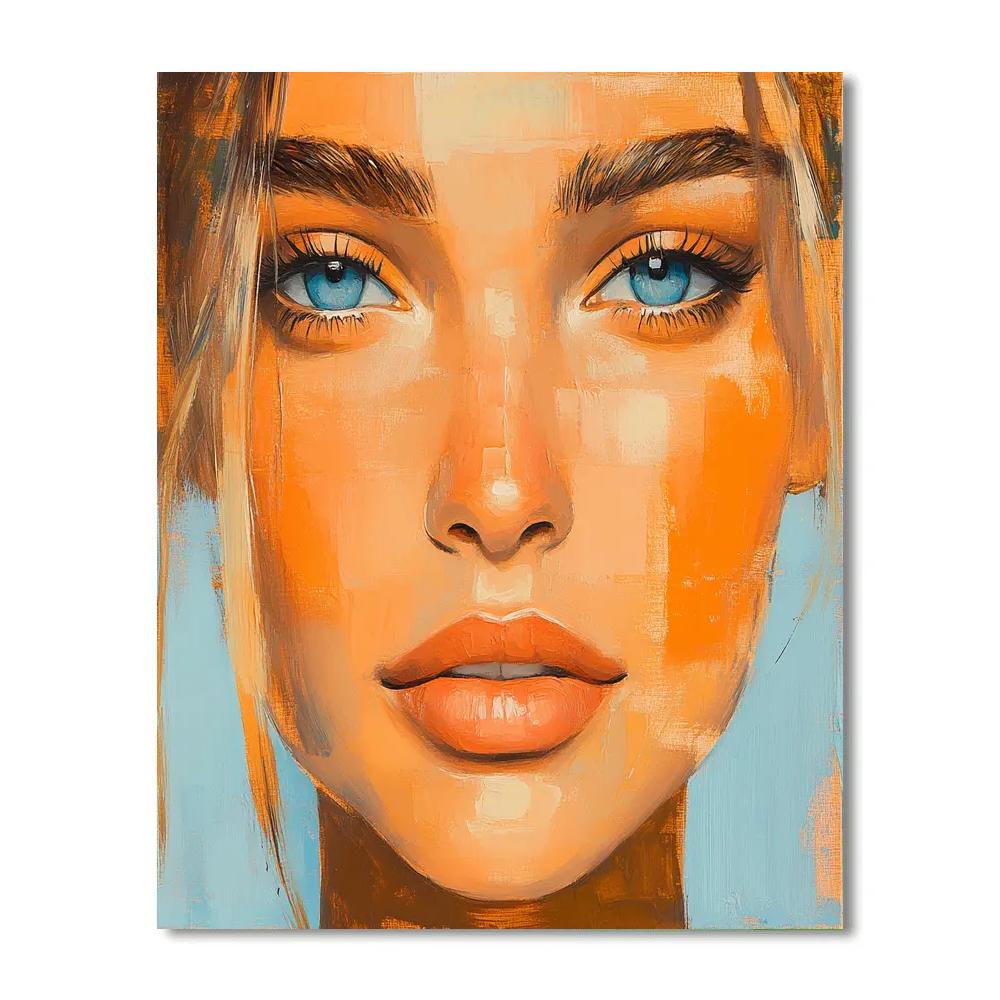 Modigliani Inspired City Portrait Paint by numbers kits