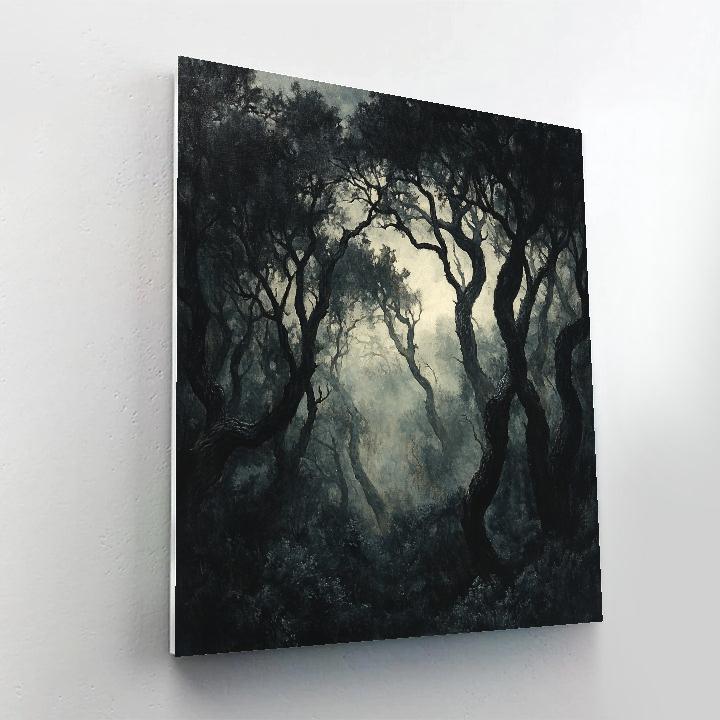 Francisco Goya Inspired Midnight Thicket In Twilight paint by numbers
