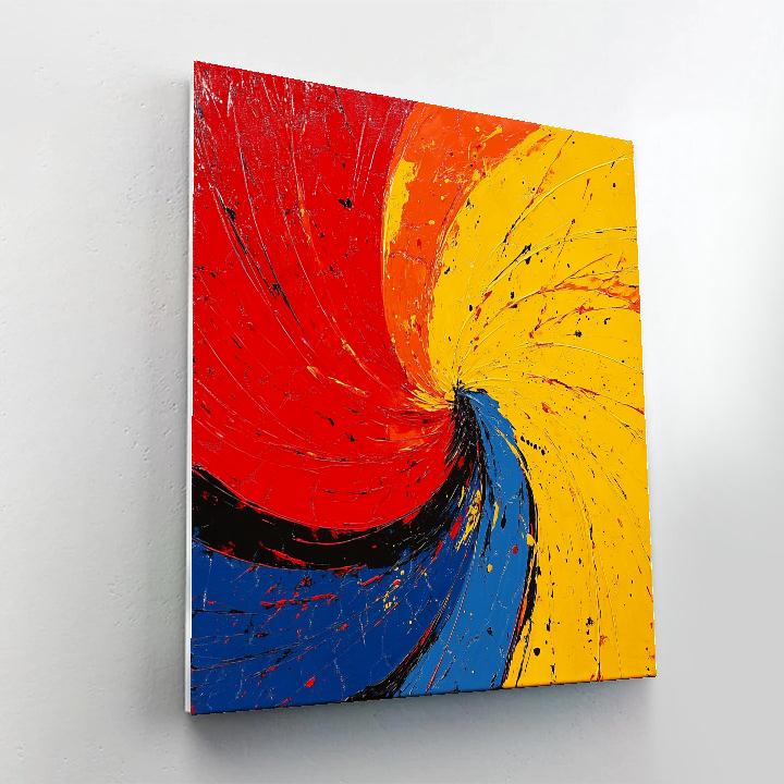 Jackson Pollock Inspired Solar Storm Rhythm Painting by numbers kit