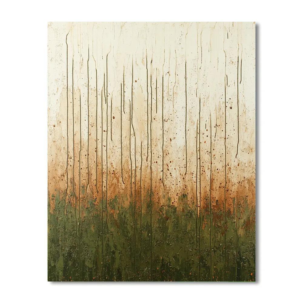 Jackson Pollock Inspired Cosmic Drift Of Seasons paint by color