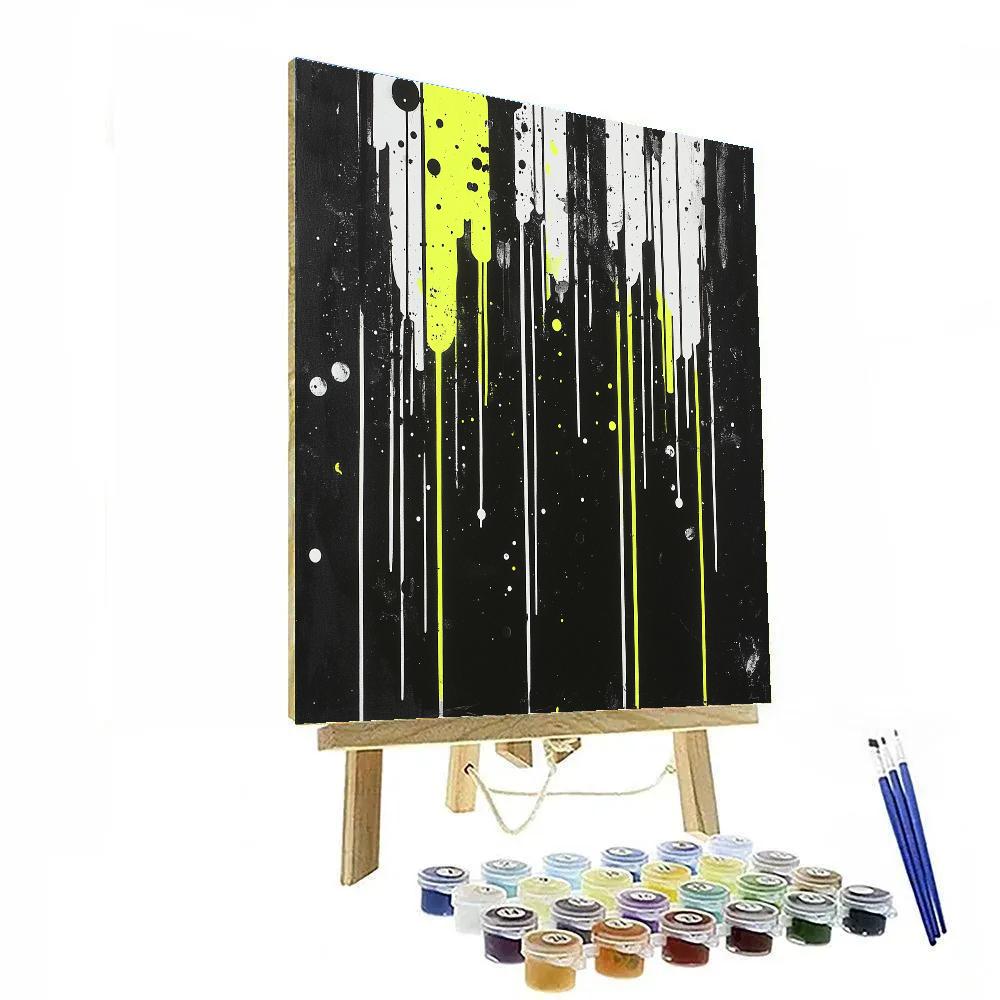 Jackson Pollock Inspired Electric Void Oscillation Paint by numbers art