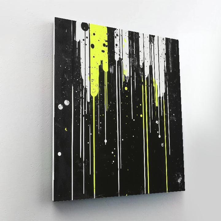 Jackson Pollock Inspired Electric Void Oscillation Paint by numbers art