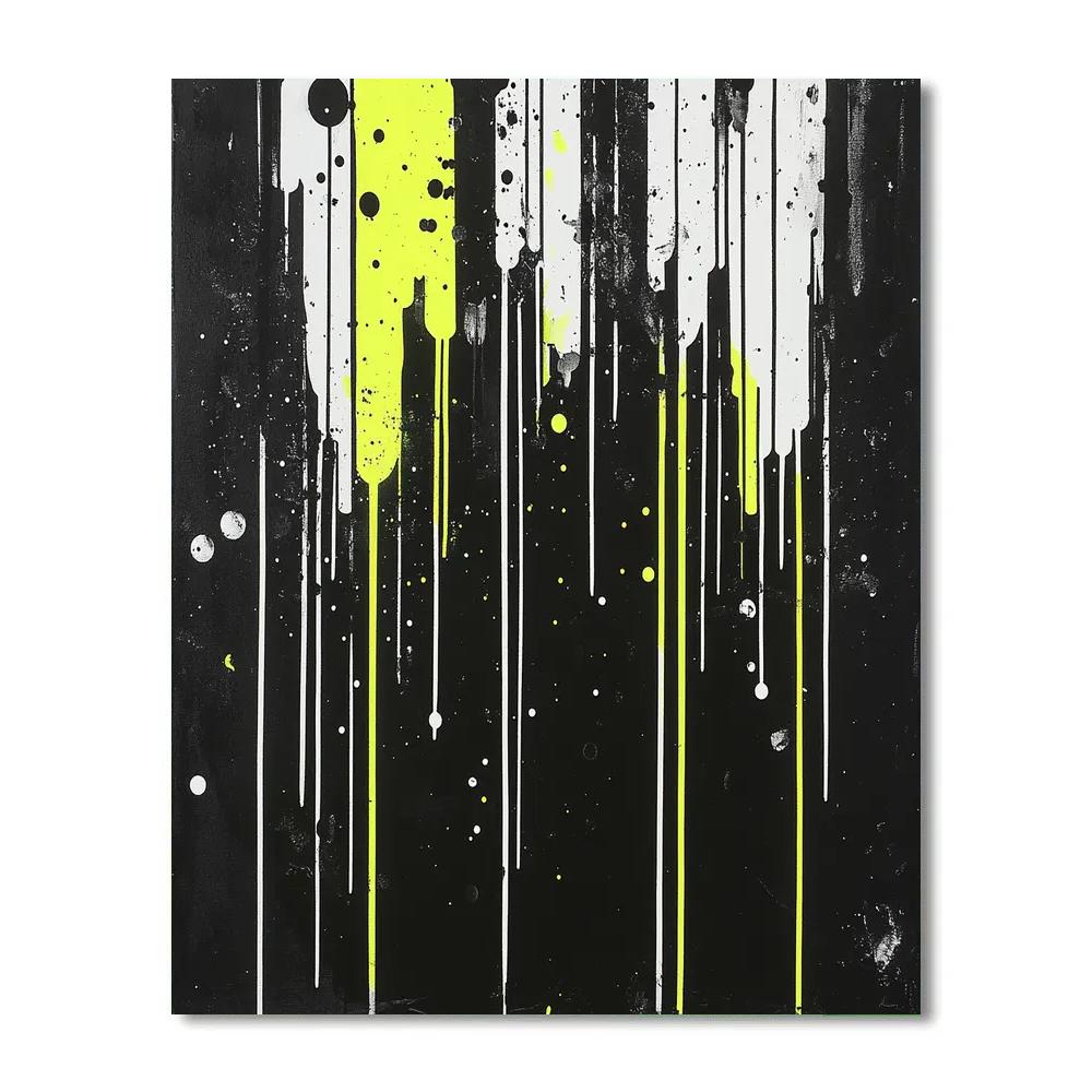 Jackson Pollock Inspired Electric Void Oscillation Paint by numbers art
