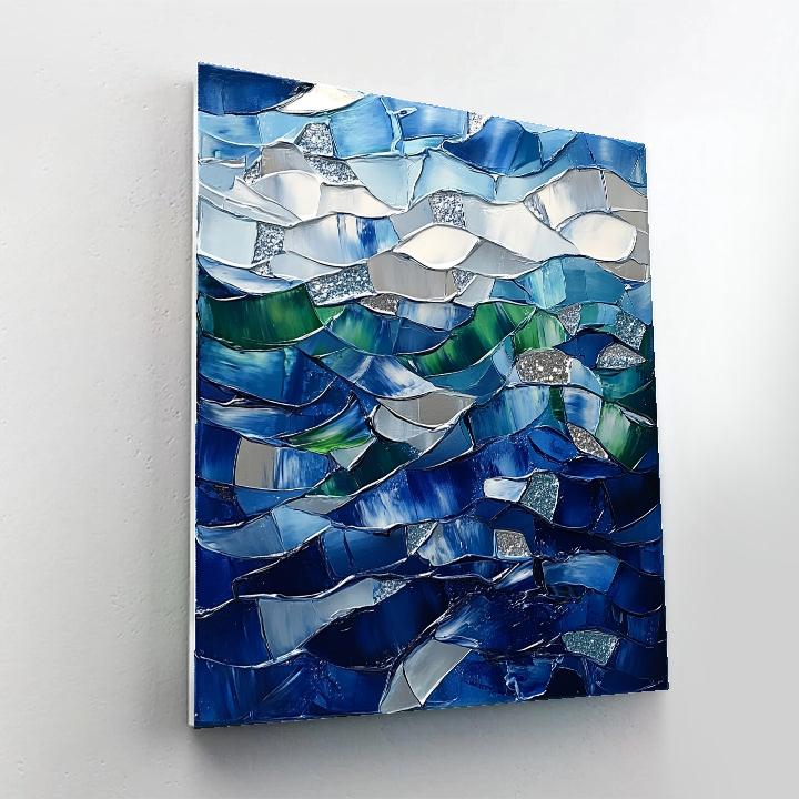 Jean-Paul Riopelle Inspired Shimmering Northern Sky Painting by numbers kit