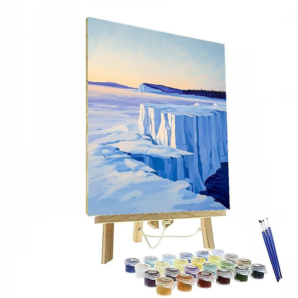 Lawren Harris Inspired Radiant Arctic Icefield Paint by numbers art